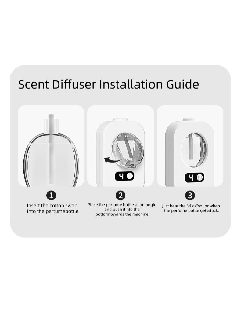 QZ Intelligent Automatic Aromatherapy Machine, Timed Automatic Spray, Digital Display, Lasting Deodorization, Suitable For Bedroom And Toilet, Air Freshener Diffuser(Does not contain essential oils) - Image 3